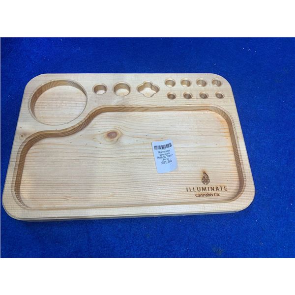 Illuminate Wooden Rolling Tray Pine