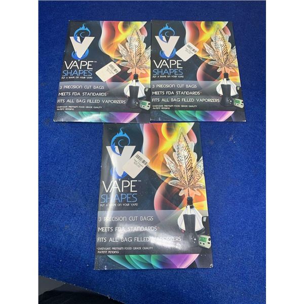 Vape Shapes 3 Precision Cut Bags Lot of 3