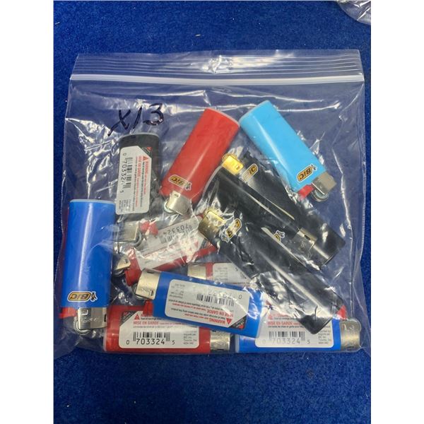 Lot of 13 Bic Lighters