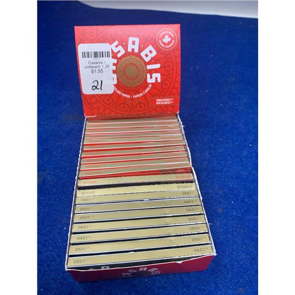 Casabis Unbleached Rolling Paper 21 Count