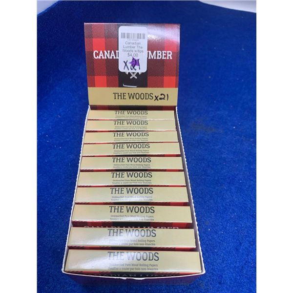 The Woods Unbleached Pure Wood Rolling Papers 21 Count