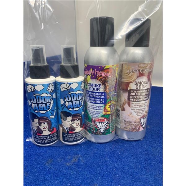 Smoke Odor Exterminator & Air Freshener Lot of 4