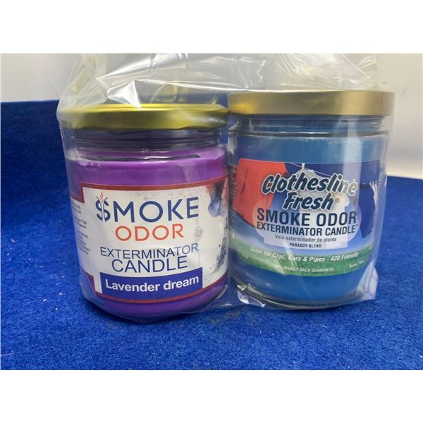 Lot of 2 Smoke odor exterminator candles