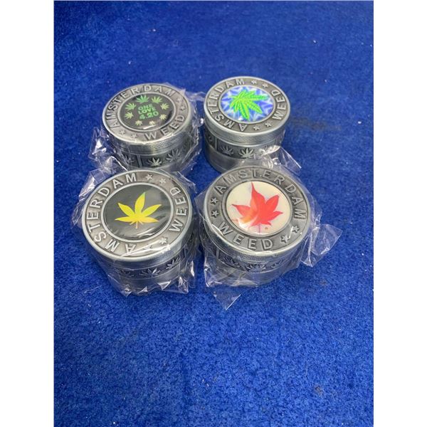 Lot of 4 herb grinders