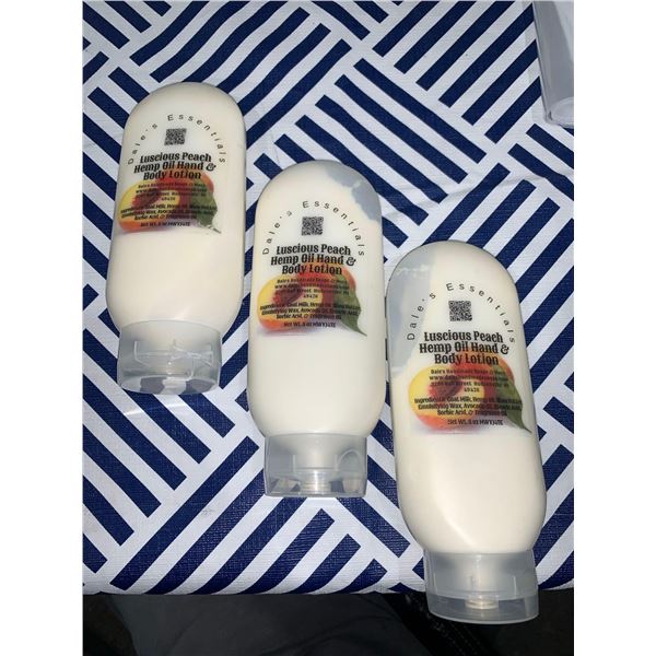 Lot of 3 Peach hand and body lotion 3 x 8oz