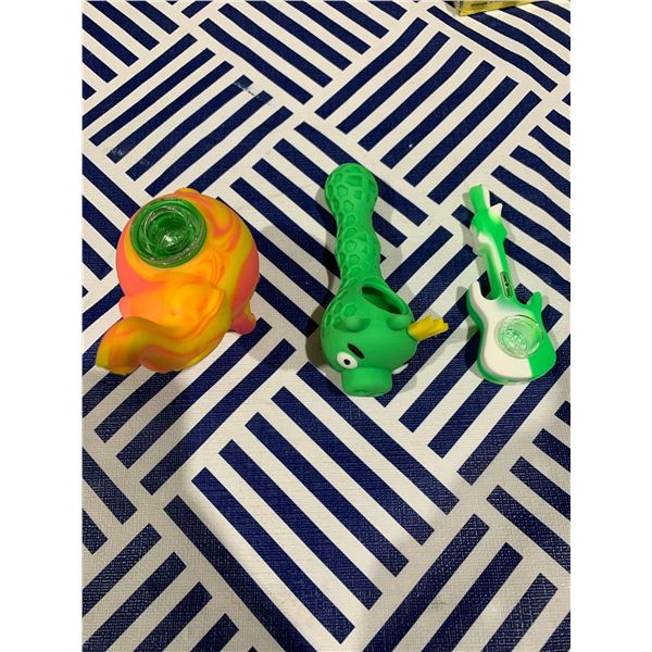 Lot of 3 silicone pipes