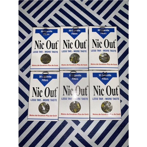 lot of 6 nic out cigarette filters
