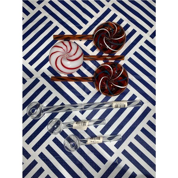 Mixed Lot of 6 glass joints