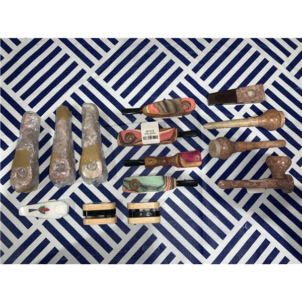 Lot of 14 mixed pipes