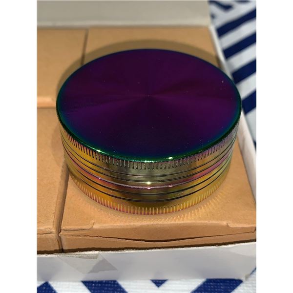 Lot of 6 multi colored herb grinders