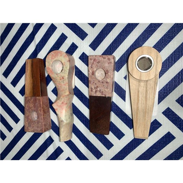 Lot of 4 assorted pipes