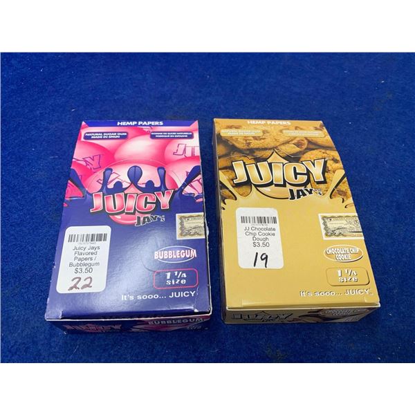 Lot of 2 assorted juicy jay rolling papers