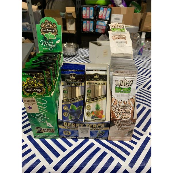 Mixed lot of flavoured wraps