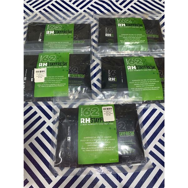 Lot of 5 RH stay fresh humidity packs