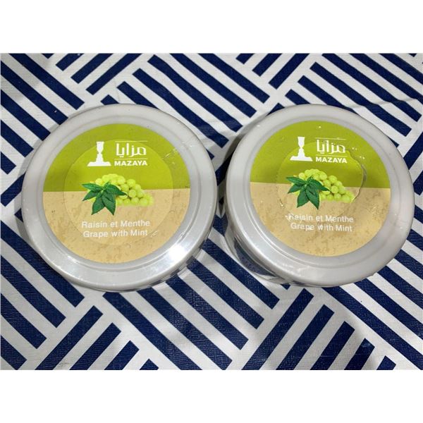 lot of 2 herbal mazaya natural grape with mint molasses
