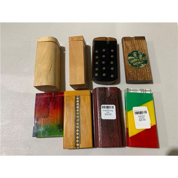 Lot of 8 dugout smoking devices