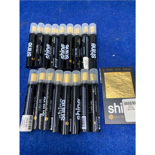 Mixed lot of shine gold rolling papers