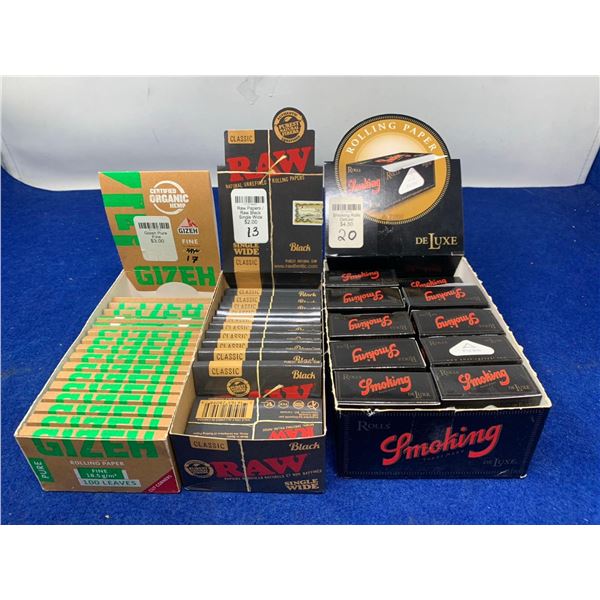 Mixed lot of rolling papers