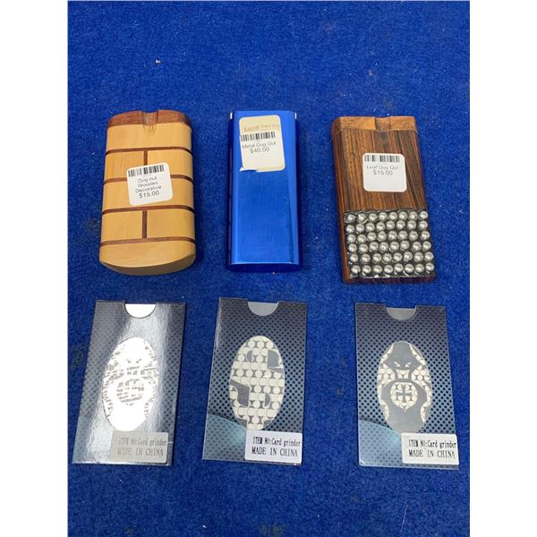 Lot of 3 dugouts and grinder card packs