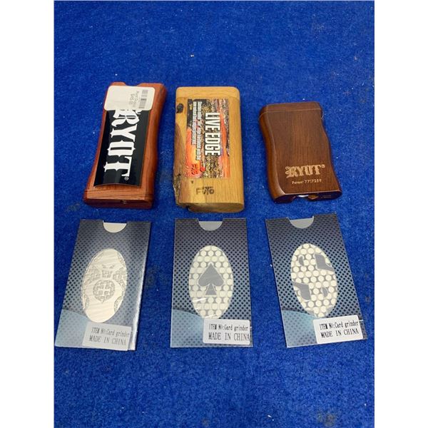 Lot of 3 dugouts and grinder card packs