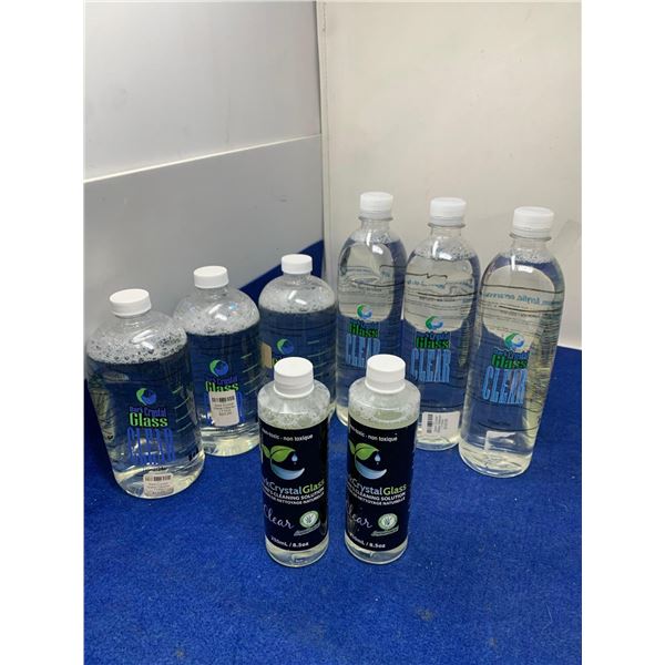 Dark crystal glass cleaning solutions lot of 8