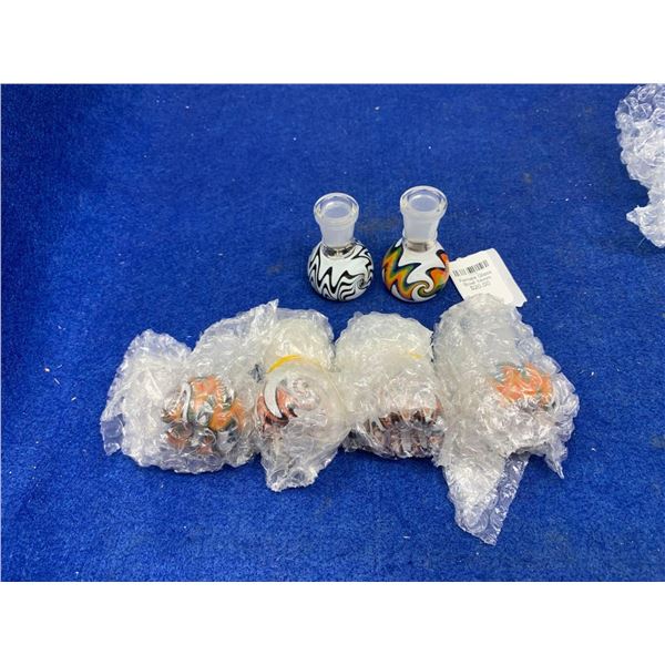 Lot of 6 female glass bowls