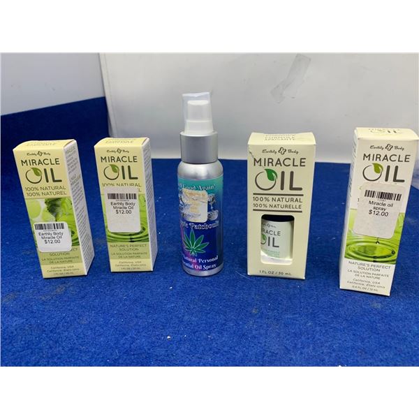 Lot of 5 miracle oil spray