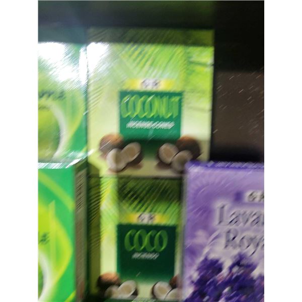 Mixed lot of incense cones