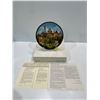 Image 1 : Russian Collectors Plate with Original Box and All Paperwork - "Tinity Monastery, Zagorsk"