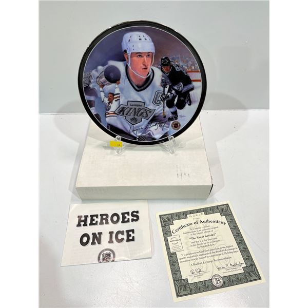 Heros on Ice Collectors Plate "The Great Gretzky"