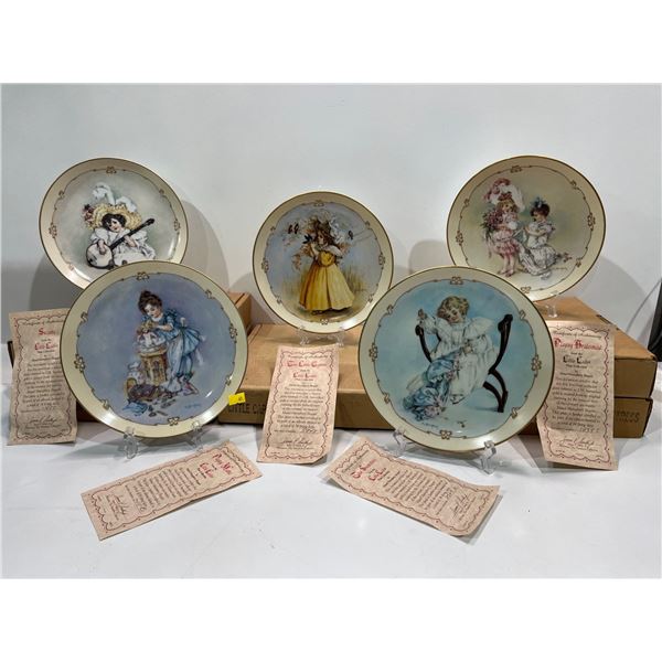 Little Ladies Plate Collection #1-5 with Original Boxes and Authenticity Certificates