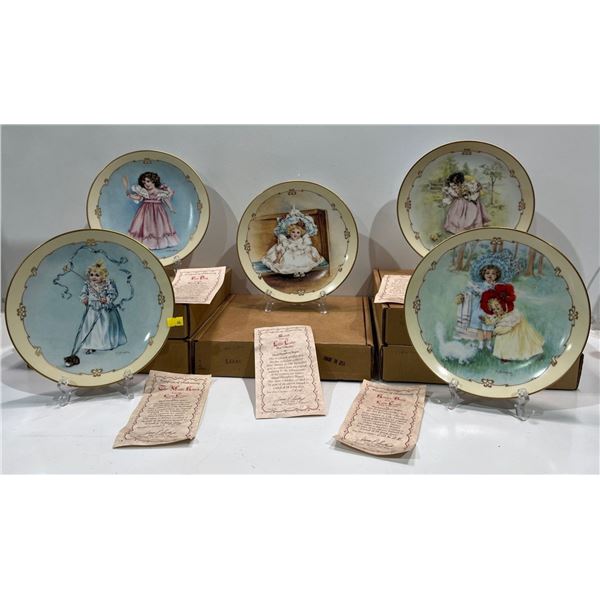 Little Ladies Plate Collection #6-10  with Original Boxes and Authenticity Certificates