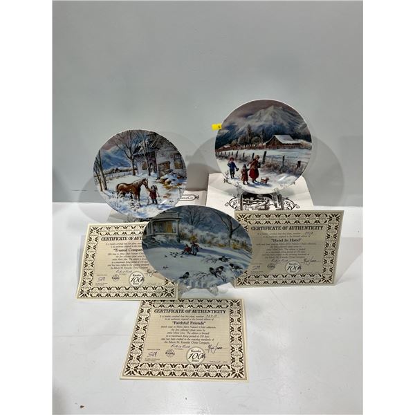 Nature's Child by Mimi Jobe Collectors Plates #4-6