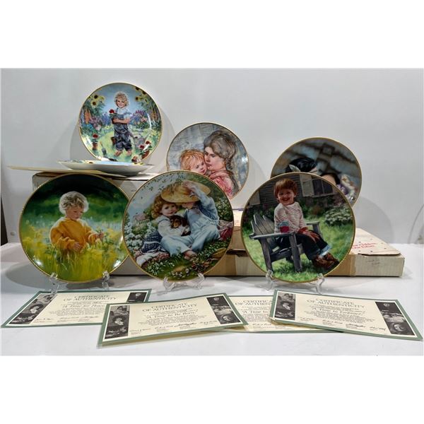 Our Children, Our Future Collectors Plates Full Set plus extra " A Time to Plant"