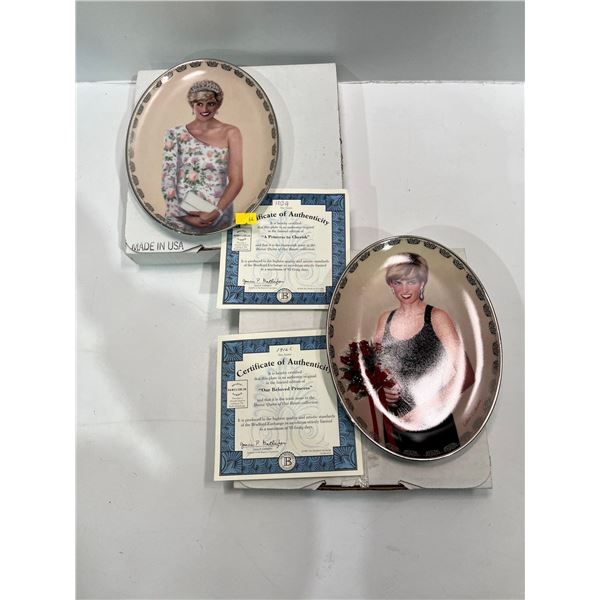 Diana: Queen of Hearts Plate Collection #10 & #14 Original Box and Paperwork included