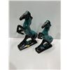 Image 1 : Blue Mountain Pottery Pair of Rearing Horses 14H and 12H