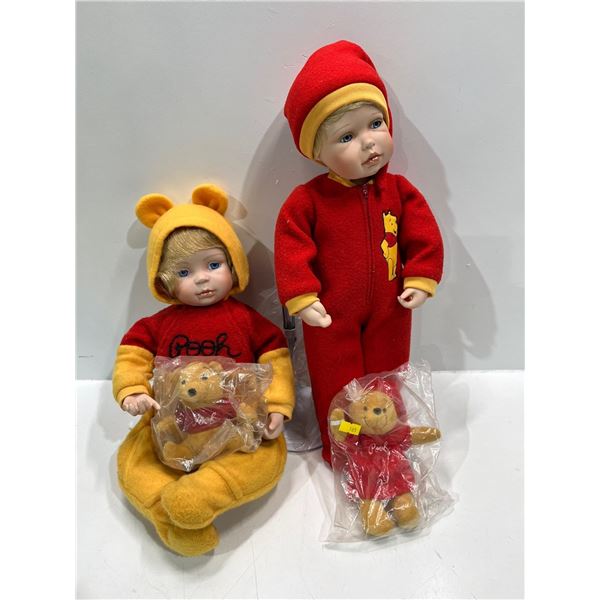 Ashton Drake Galleries Winnie the Pooh Pocelain Dolls (2)