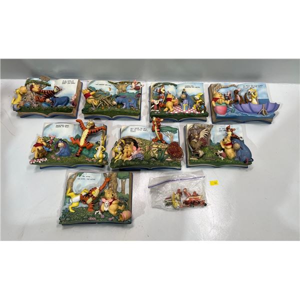 Collection of Winnie the Pooh Decorative Wall Hangings  see description about damage