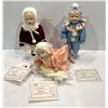 Image 1 : Yolanda's Picture Perfect Babies Porcelain Dolls 14H "Jason" "Heather" and "Jennifer" Original boxes