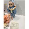 Image 2 : Yolanda's Picture Perfect Babies Porcelain Dolls 14H "Jason" "Heather" and "Jennifer" Original boxes