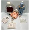 Image 5 : Yolanda's Picture Perfect Babies Porcelain Dolls 14H "Jason" "Heather" and "Jennifer" Original boxes