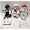 Image 1 : Yolanda's Porcelain Dolls 10H "Michael" "David" (Original boxes) and "Billy" (not in box)