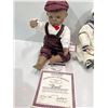 Image 2 : Yolanda's Porcelain Dolls 10H "Michael" "David" (Original boxes) and "Billy" (not in box)