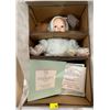 Image 1 : The Ashton-Drake Galleries Porcelain Doll "Watch Her Crawl" 1996 NEW in Box