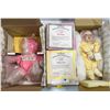 Image 1 : Ashton Drake Galleries Pair of Handcrafted Porcelain Dolls "Lindsey" & "Daisy Ann" New in Box