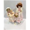 Image 1 : Porcelain Dolls "Rose Who is Love" 16H and "Mary Had A Little Lamb" 13H Certificates of Authenticity