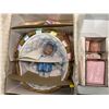 Image 1 : Ashton Drake Galleries Pair of Porcelain Dolls "Blue Baby" & "Beautiful Newborn" New in Box