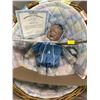 Image 2 : Ashton Drake Galleries Pair of Porcelain Dolls "Blue Baby" & "Beautiful Newborn" New in Box