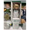Image 3 : Ashton Drake Galleries Three Handcrafted Porcelain Dolls Mother Goose Collection NEW in Box