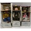 Image 1 : Ashton Drake Galleries Three Handcrafted Porcelain Dolls Born to be Famous Collection NEW in Box